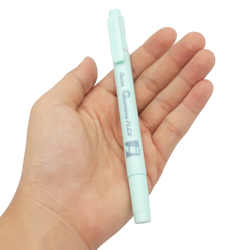 Bút Dạ Quang 2 Đầu Pastel Pentel-SLW11P-S - Pastel Skyblue - Xanh Sky