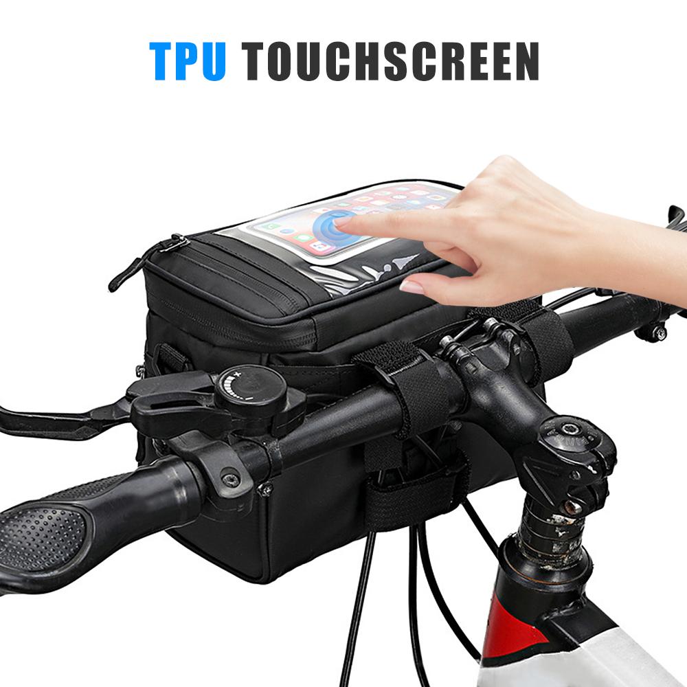 Túi ống đựng phía trước cho xe đạp, chống nước, chống rách