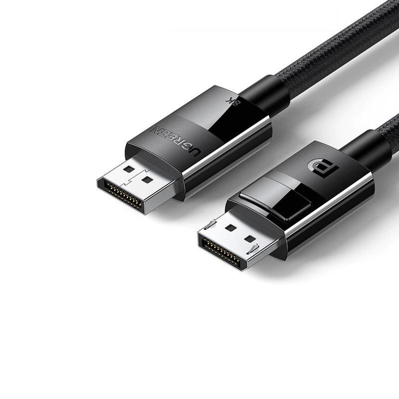 Cáp dp ra Dp displayport 1.5m 8K 60hz 1.4 màu đen hợp kim bọc lưới chống nhiễu Ugreen 114CA80391DP Hàng chính hãng