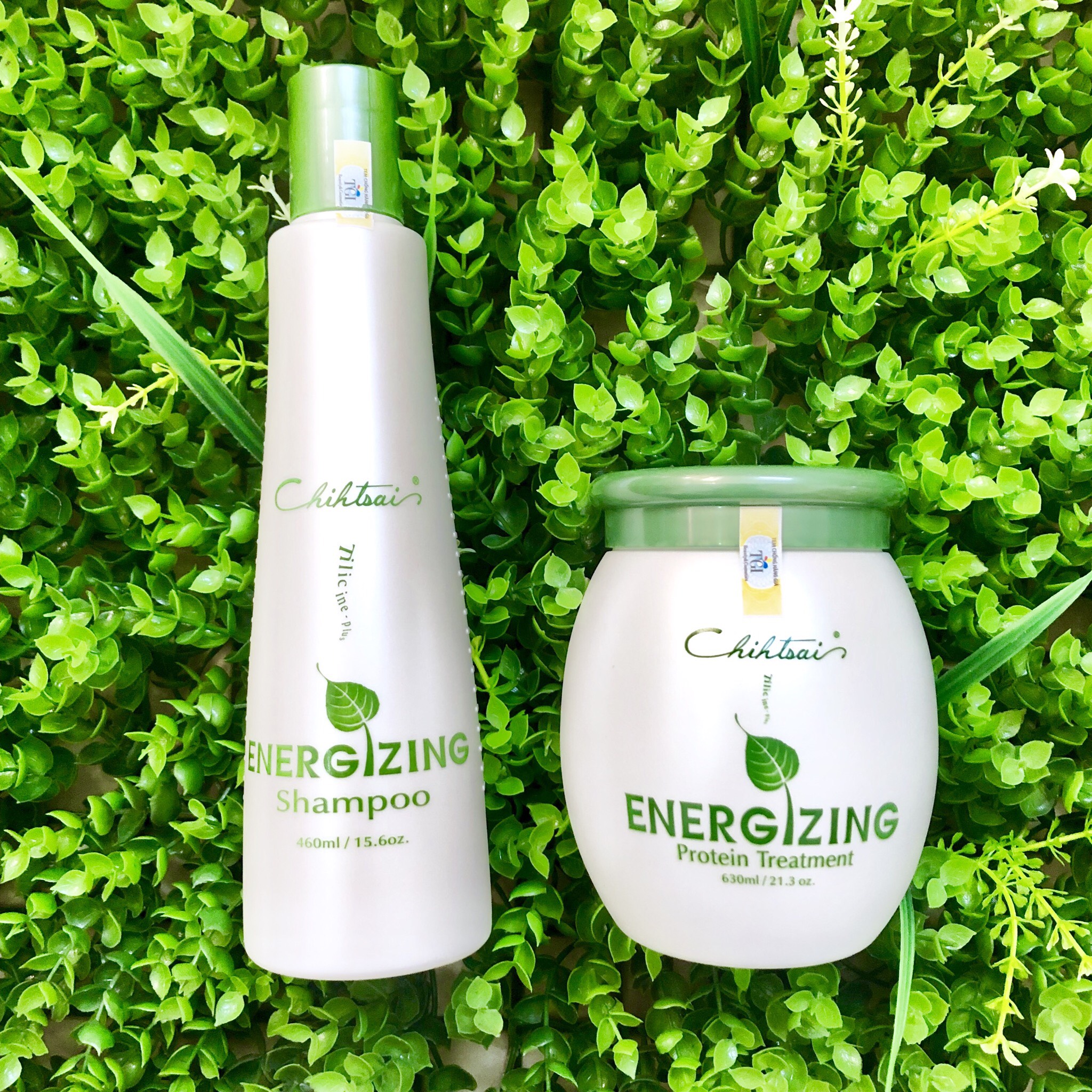 Bộ dầu gội ủ Trà xanh CHIHTSAI Energizing phục hồi tóc hư tổn nặng siêu mượt 460ml/630ml