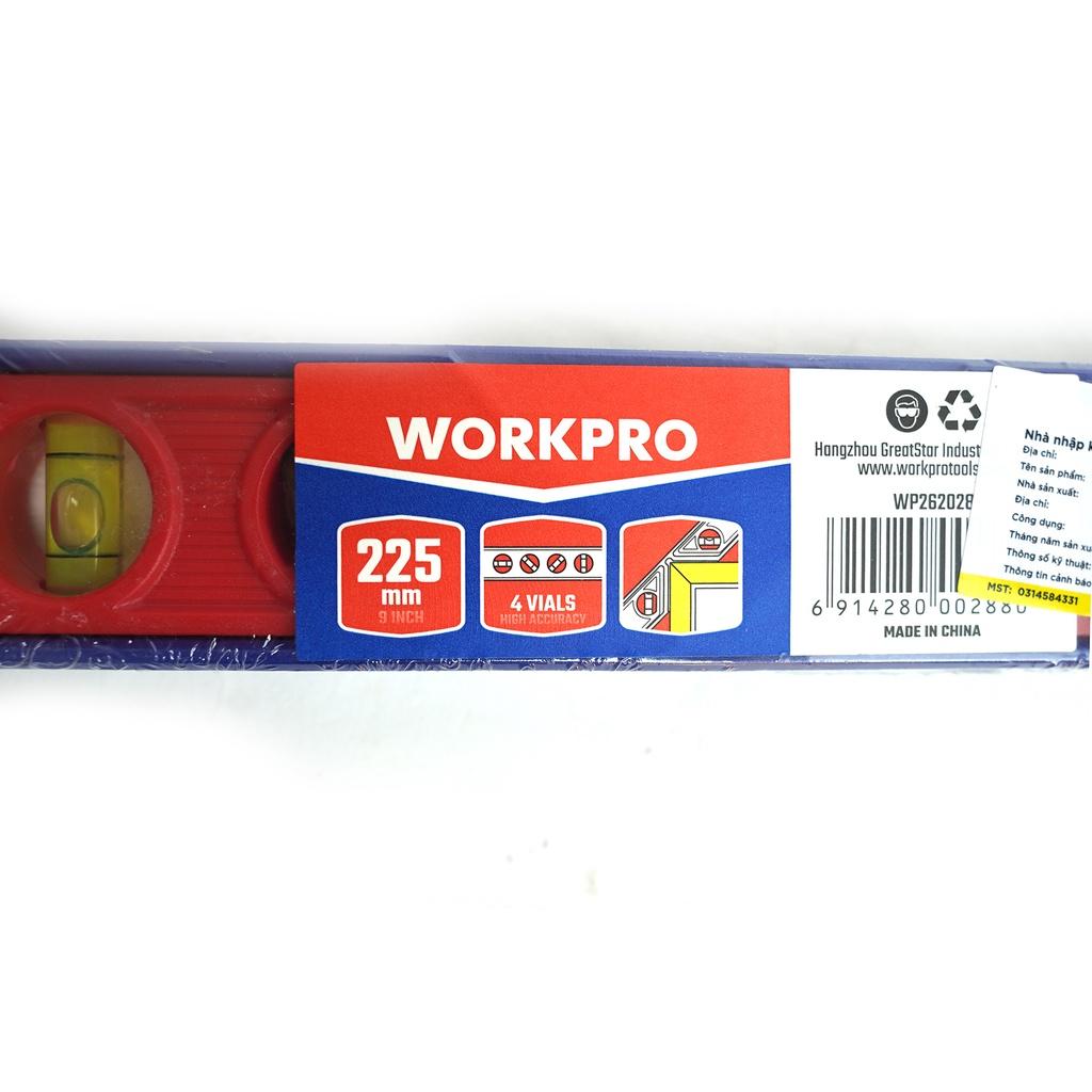 Thước thủy bằng nhựa, kích thước 225mm (9 inches) Workpro WP262028