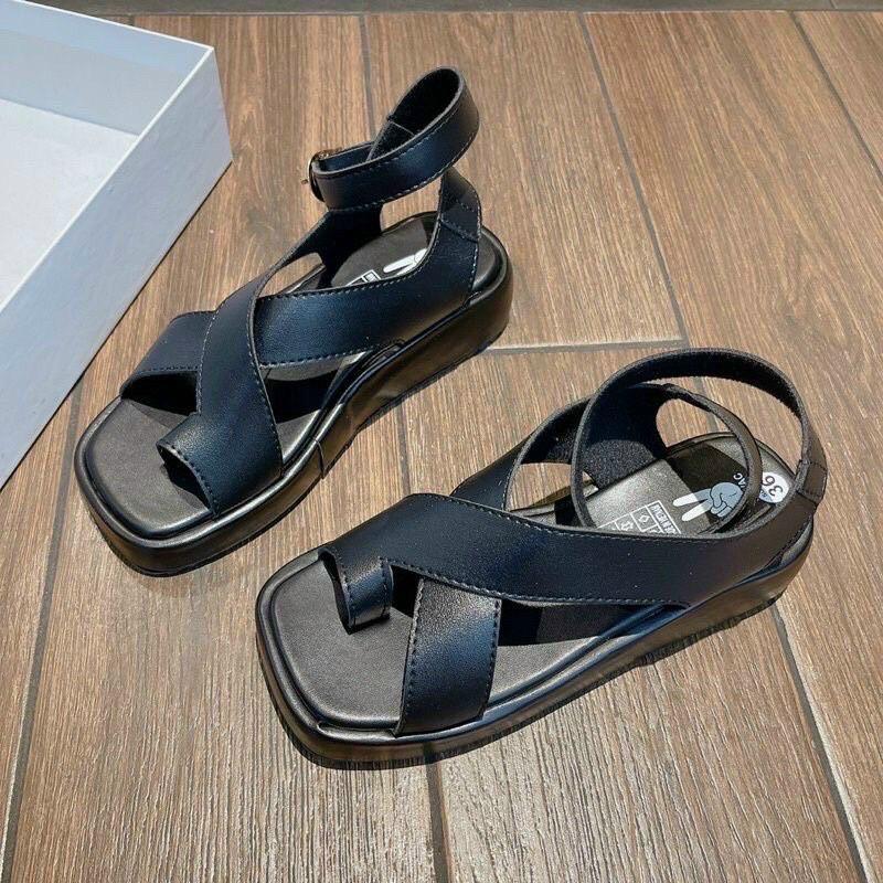 Giày sandal học sinh xuồng nữ đế bánh mì nhiều kiểu xinh XHS