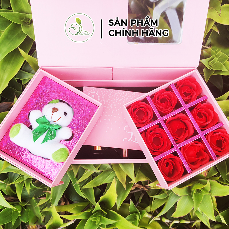 Set Quà Tặng Mini Garden Pink Rose Giftset - With Love Giftset Cực Xinh PV987