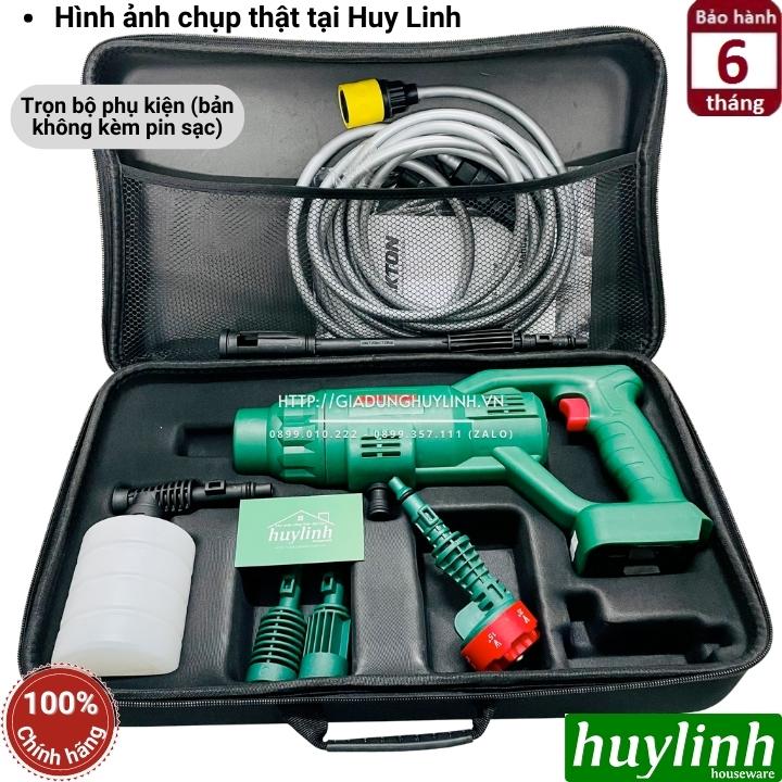 Máy Phun Xịt Rửa Xe Ô Tô Xe Máy Tăng Áp DEKTON M21 SRX775 Không Dây Pin Lithium 21V [Dekton M21-SRX775