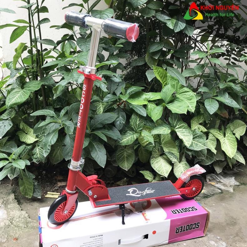 Xe scooter hàng đẹp có đèn led và chân trống tiện lợi, chịu tải đến 50kg quà tặng sinh nhật và năm mới |KHOINGUYENSPORT