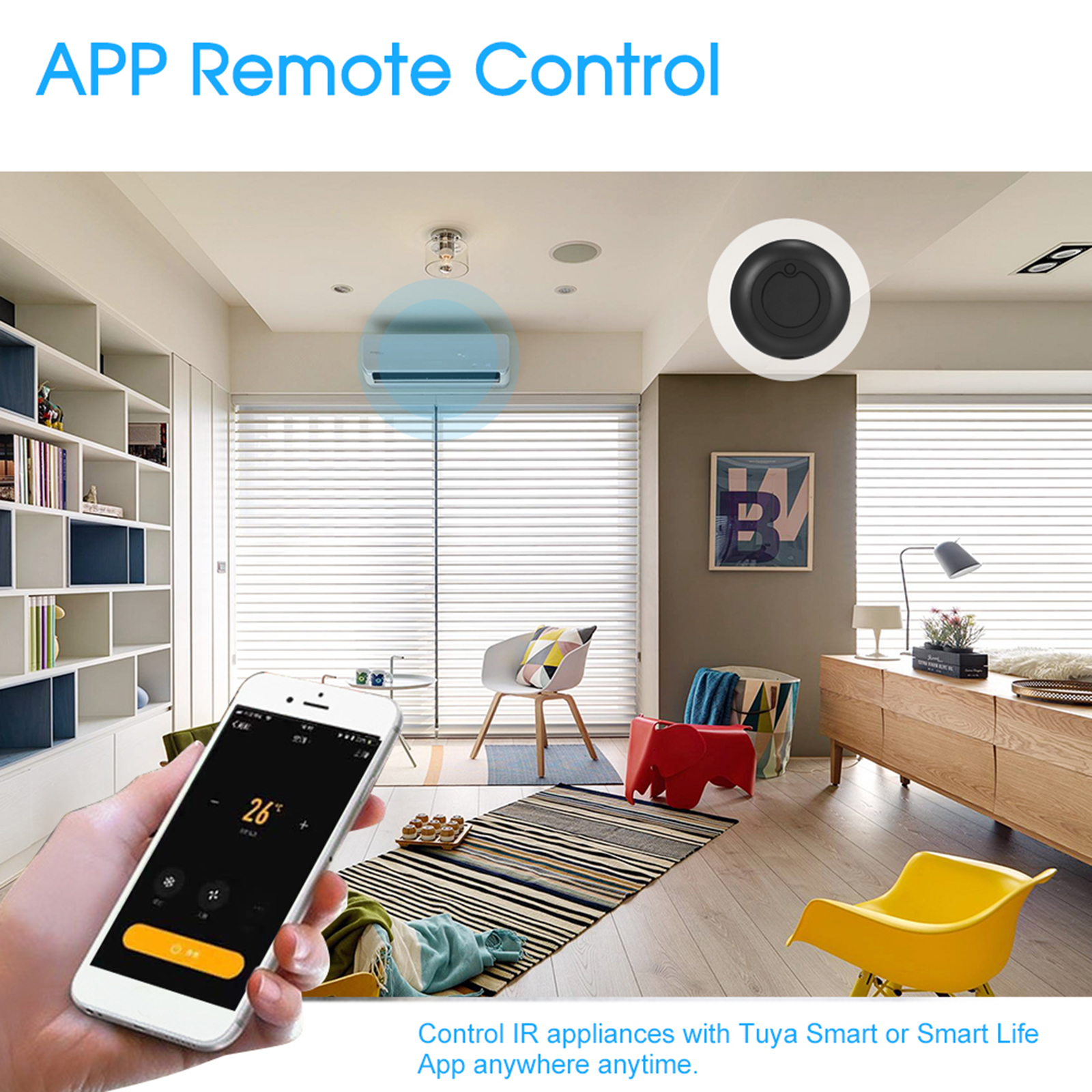 Điều khiển từ xa hồng ngoại Wi-Fi từ xa đa năng được kích hoạt cho điều hòa không khí TV DVD Sử dụng