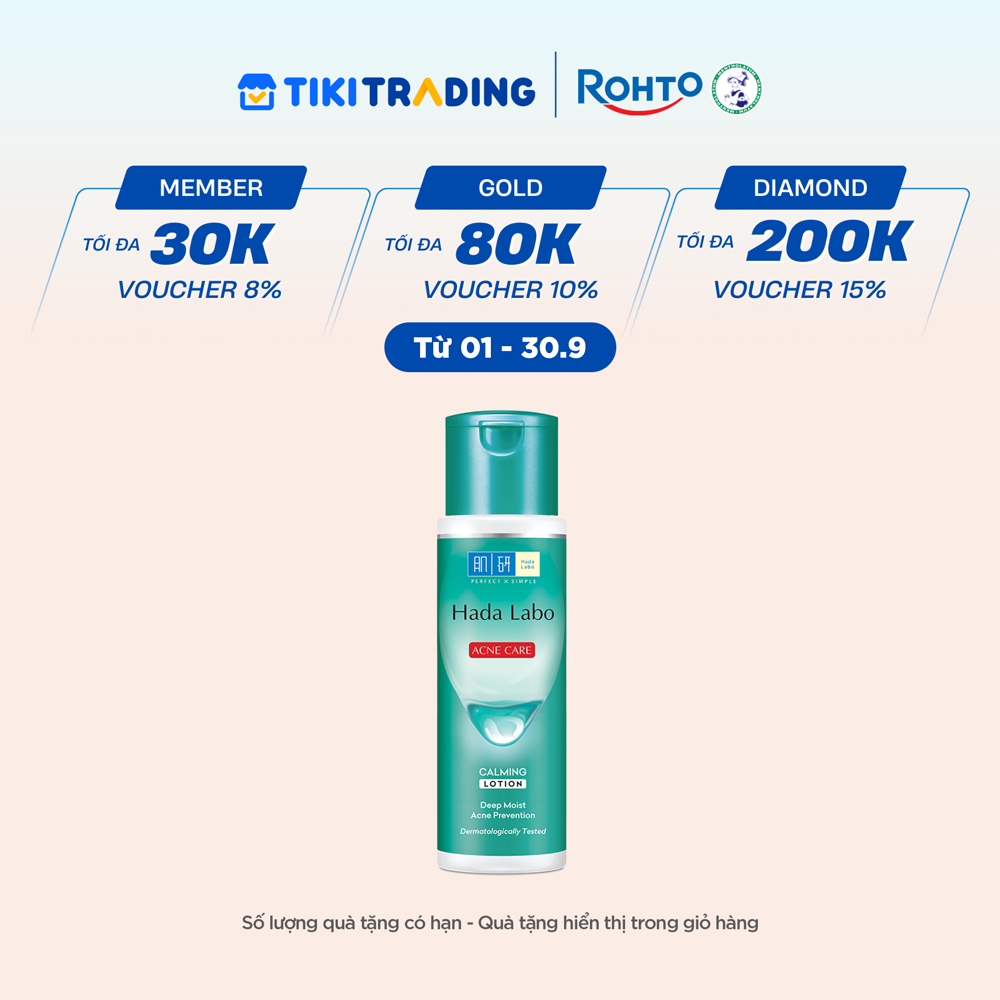 Gel dưỡng ẩm cho da mụn, nhạy cảm Hada Labo Acne Care Calming Gel Cream 50g