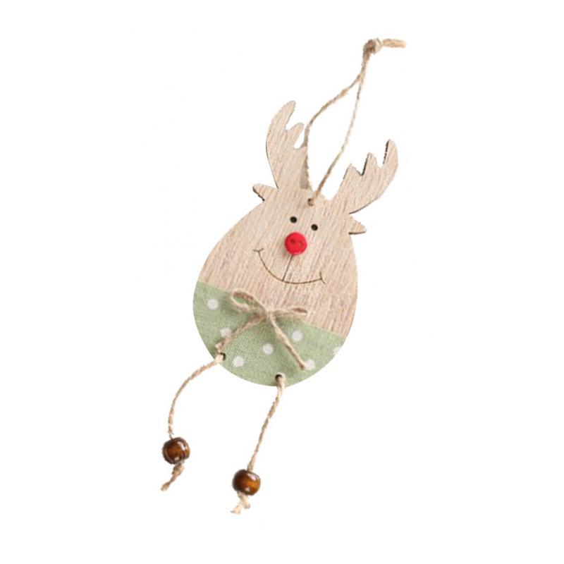 Christmas Moose Wood Pendant Christmas Tree Decoration