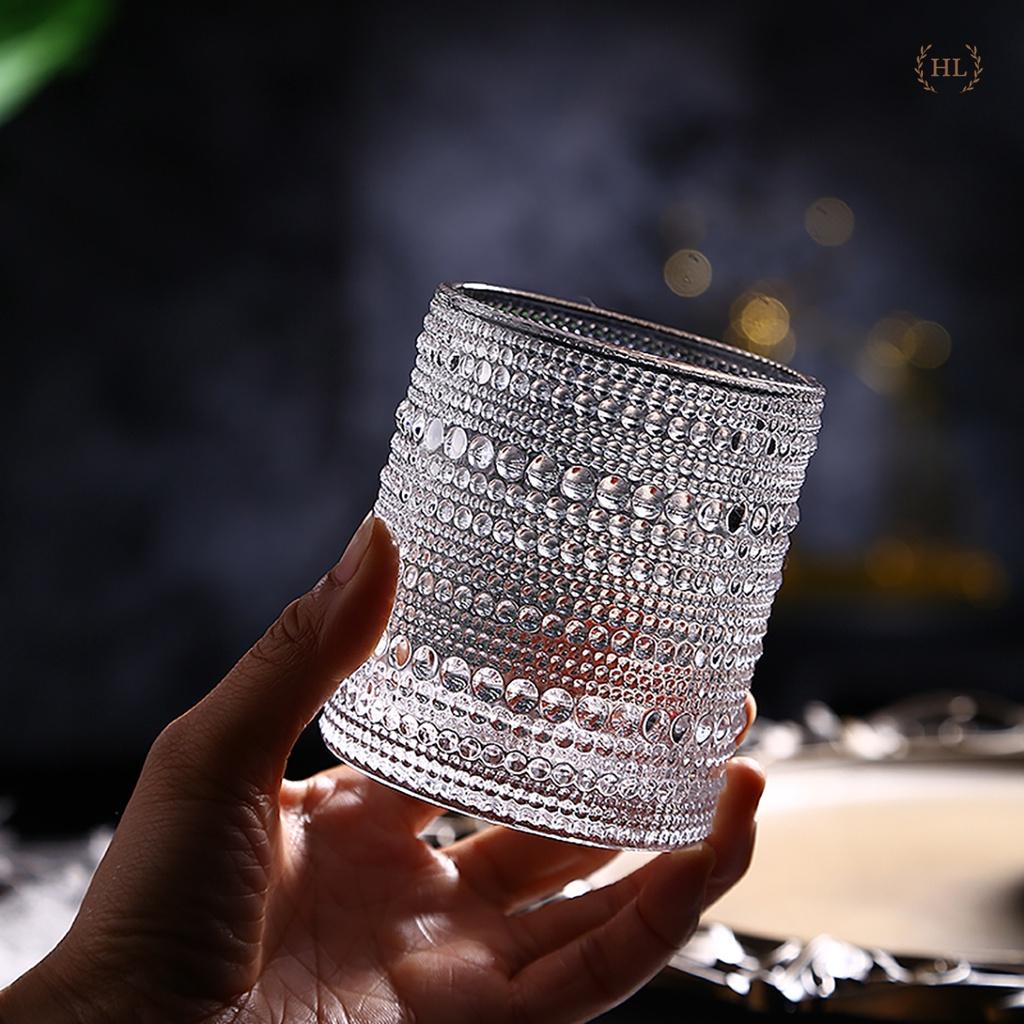 BỘ 6 LY TT CHUYÊN DỤNG CHO COCKTAIL 400ML | CỐC THỦY TINH HỌA TIẾT NỔI CAO CẤP | Ly 400ml dáng trụ Decor 2022