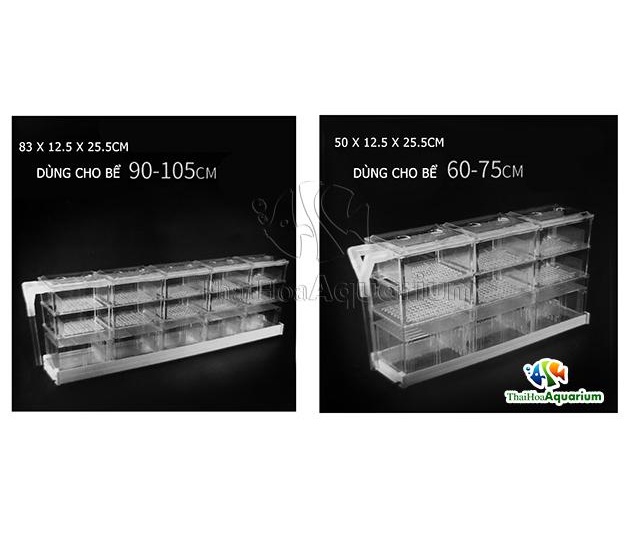 Máng Lọc Tràn Trên 3 Tầng Cho Bể Cá Cảnh