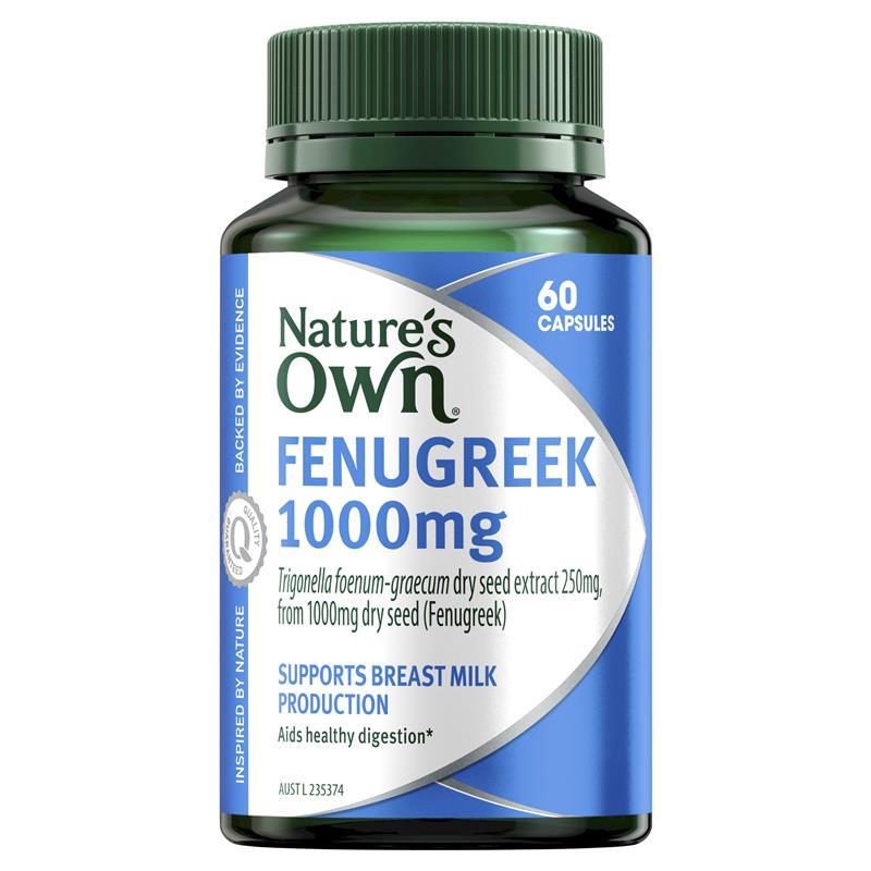 Nature's Own Fenugreek 1000mg 60 Capsules