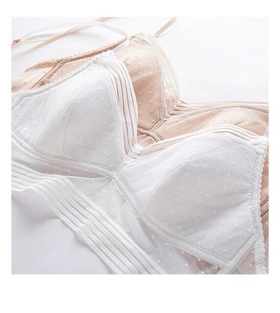 Áo Bralette Ren lưới hở lưng mã B145