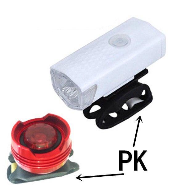 3W Bike Light FTW USB Rechargeable 300 Lumens 3 Modes Bicycle Front Light Lamp Bike Headlight Cycling LED Flashlight Lantern