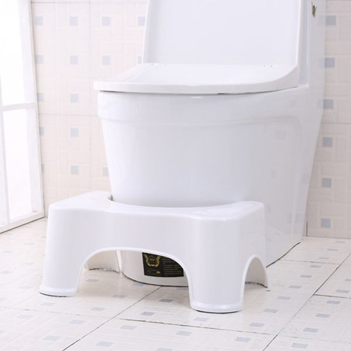 Ghế Kê Chân Toilet Chống Táo Bón Ngăn Ngừa Các Bệnh Tiêu Hóa Khi Đi Vệ Sinh - Hàng Chính Hãng MINIIN