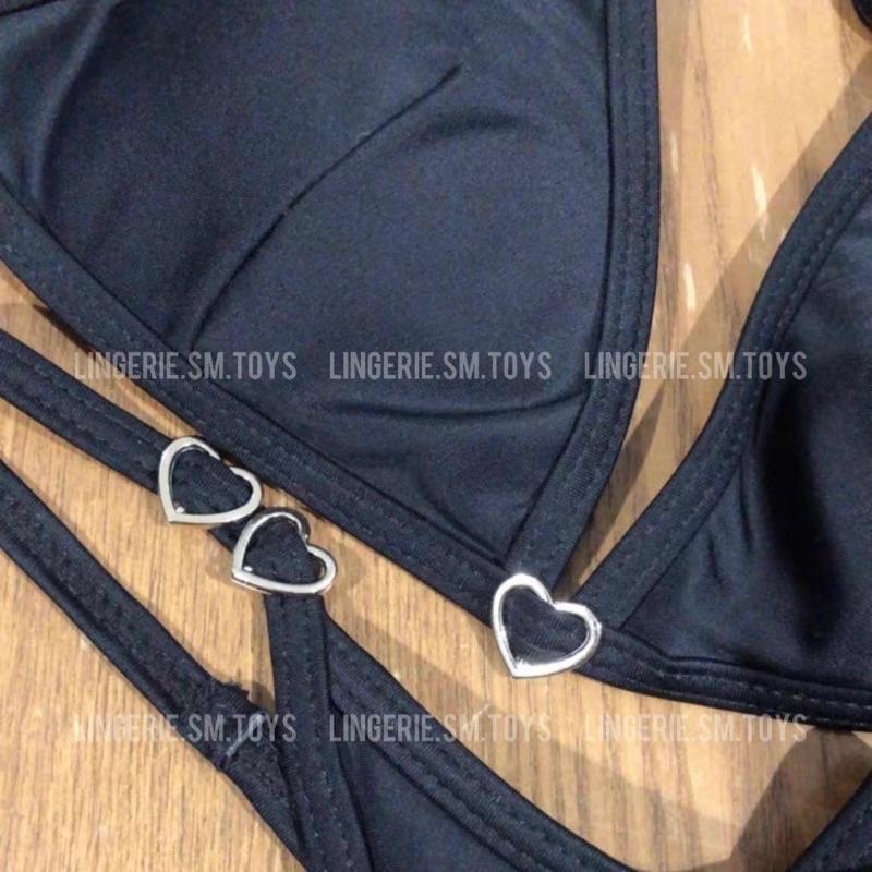 B76606 - Basic Bikini Kết Hợp Trái Tim Nhỏ Xinh Yêu Điểm Nhấn - Đồ Bơi 2 Mảnh Gợi Cảm Cho Nữ