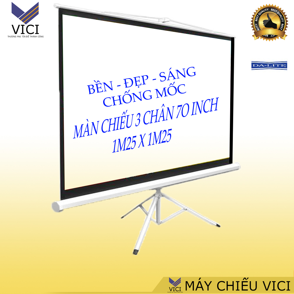 Màn chiếu 3 chân 100inch (1m78 x 1m78)