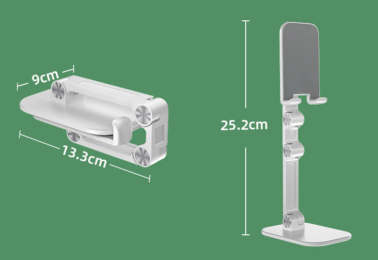 Multi-angle Adjust Mobile Phone Holders for Desk Charger Alloy Dock Station for IPhone X Samsung Huawei phone Stand Bracket