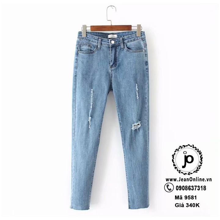 Skinny Jean Rách Bigsize Nữ (MS 9581)