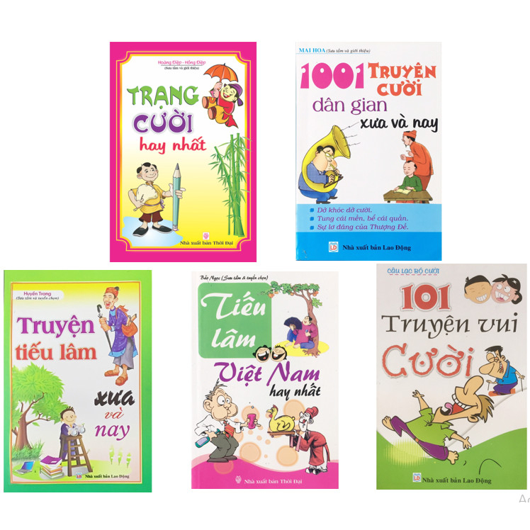 Sách - Combo 5 cuốn Truyện cười (khổ nhỏ bc A116) - ndbooks