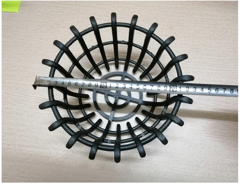 10 CHẬU GỈA GỖ TRỒNG LAN DẤU HỎI FI23 MÀU ĐEN