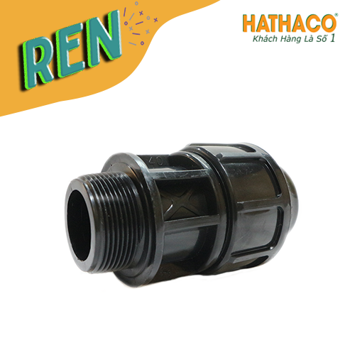 Com bo 5 Măng Sông 40 Ren Ngoài 32 - 40 - 50 HATHACO Nối Ống HDPE