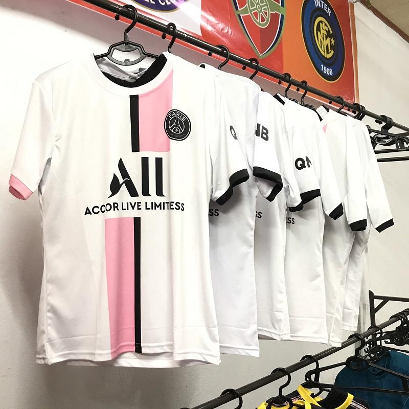 Mẫu quần áo thể thao hè bóng đá ca cấp CLB Paris Saint Germain Hồng