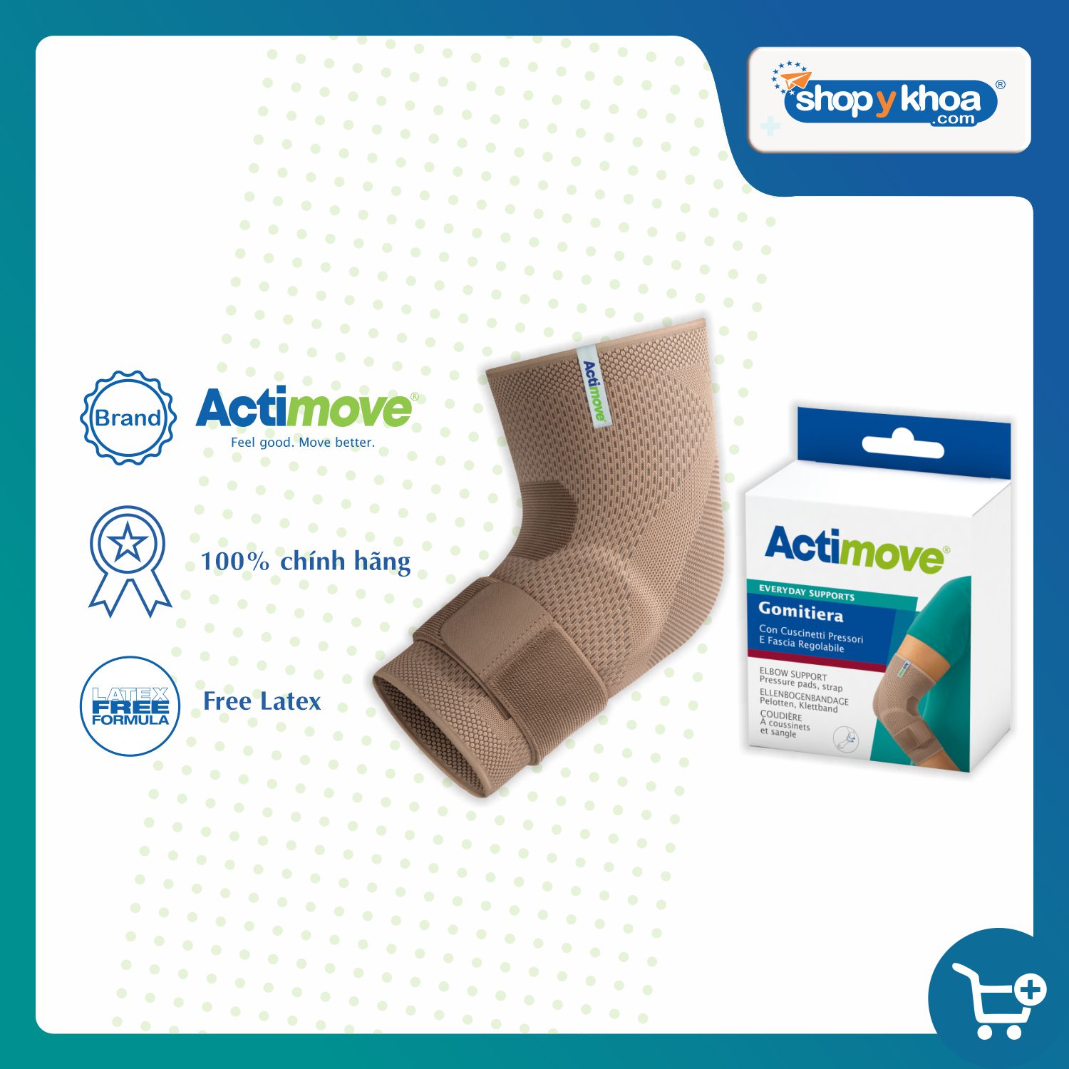 Bó khuỷu tay có đệm và đai dán 75614-DAY-STR Actimove Elbow Support