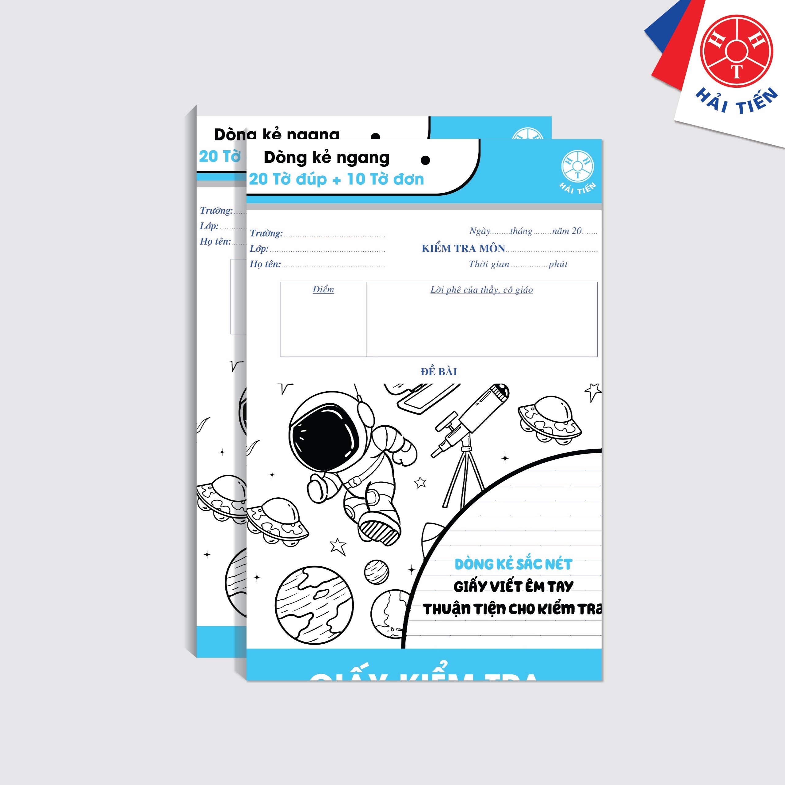 HẢI TIẾN Giấy kiểm tra trung học cao cấp - Combo 2 túi