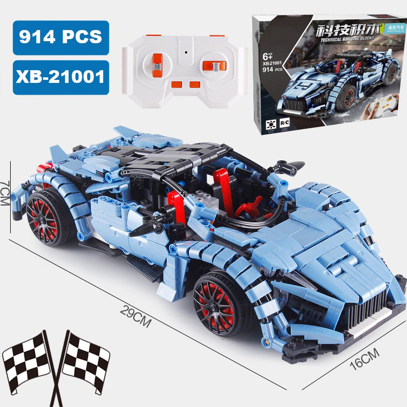 Đồ Chơi Xếp Hình Lắp Ráp Mô Hình Siêu Xe Điều Khiển Từ Xa RC Starcastle Model21001-02 Với 900+ Mảnh Ghép