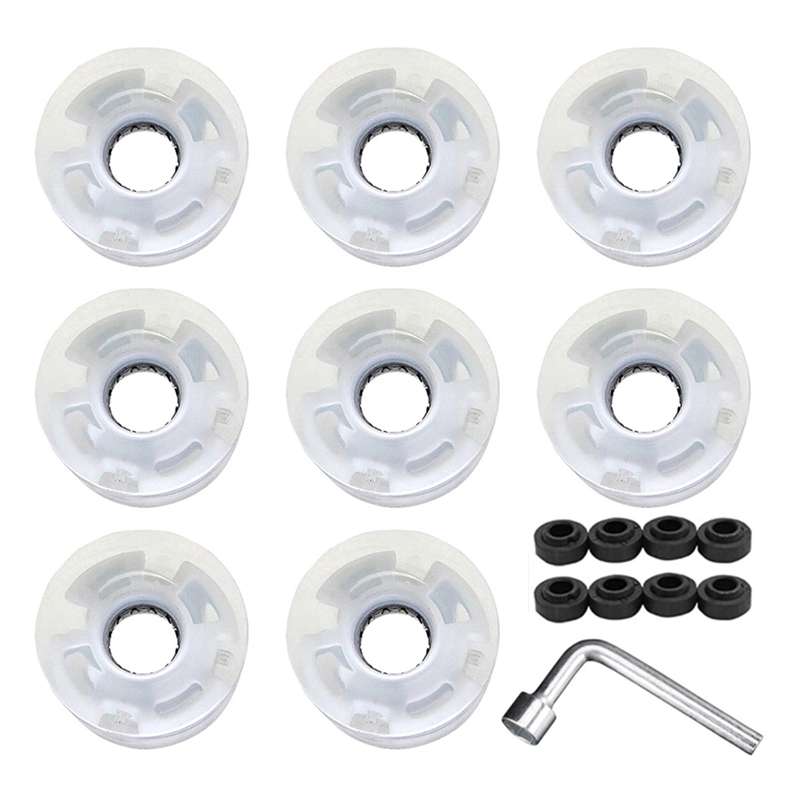 Set 8 Bánh Xe Ván Trượt Led 58X32Mm Hay Thế Bánh Xe Ván Trượt Bộ 78A Bánh Xe Đệm Pu