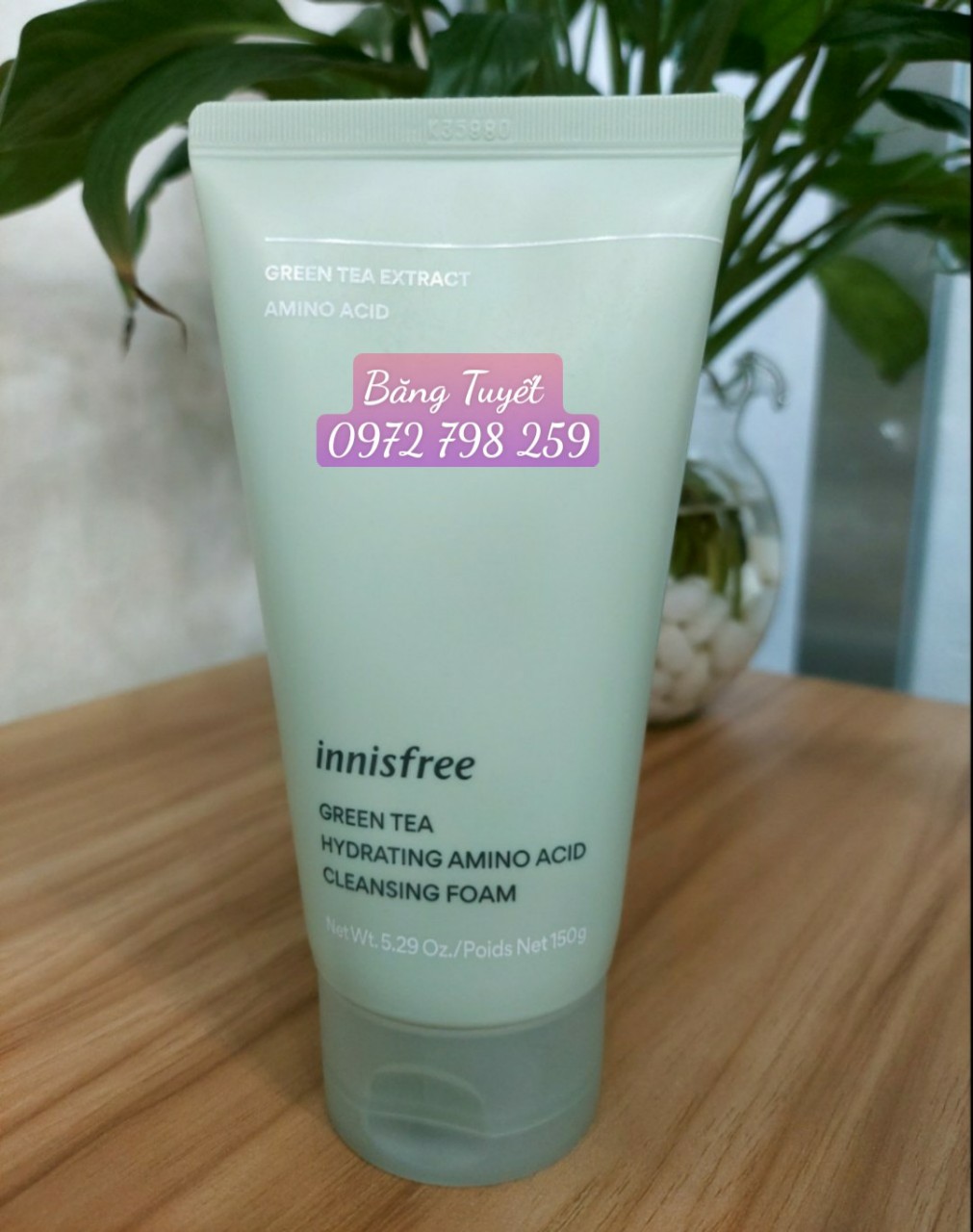 Sữa rửa mặt trà xanh Innisfree Chuẩn Hàn Quốc mẫu mới 2022