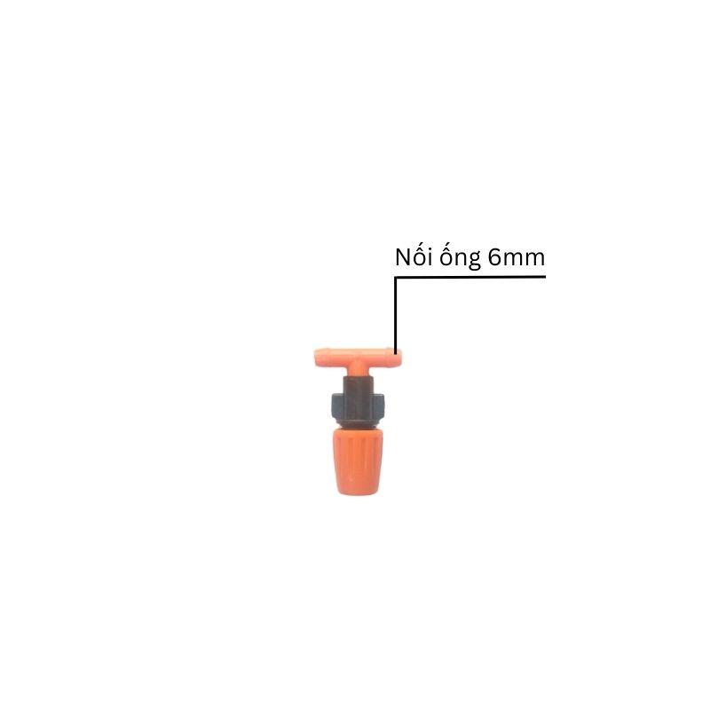 Combo 10/20 béc phun sương đơn cam kèm T nối 6mm