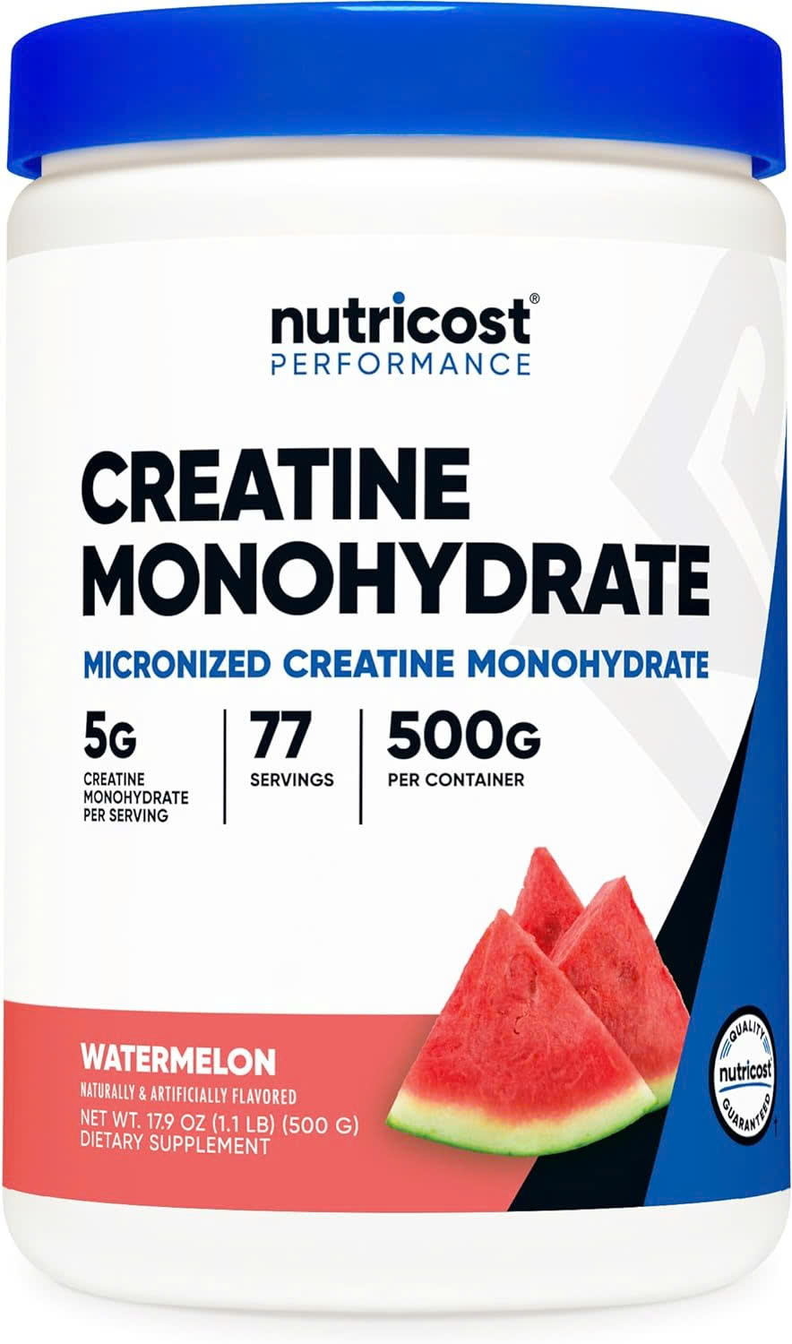 Nutricost Creatine Monohydrate (500G), Hỗ Trợ Tăng Sức Mạnh Cơ Bắp, Phục Hồi Năng Lượng