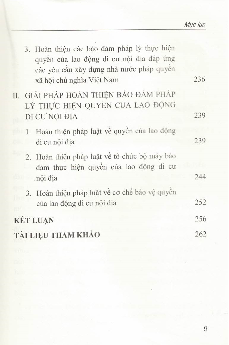 Bảo Đảm Pháp Lý Thực Hiện Quyền Của Lao Động Di Cư Nội Địa Ở Việt Nam (Sách chuyên khảo)