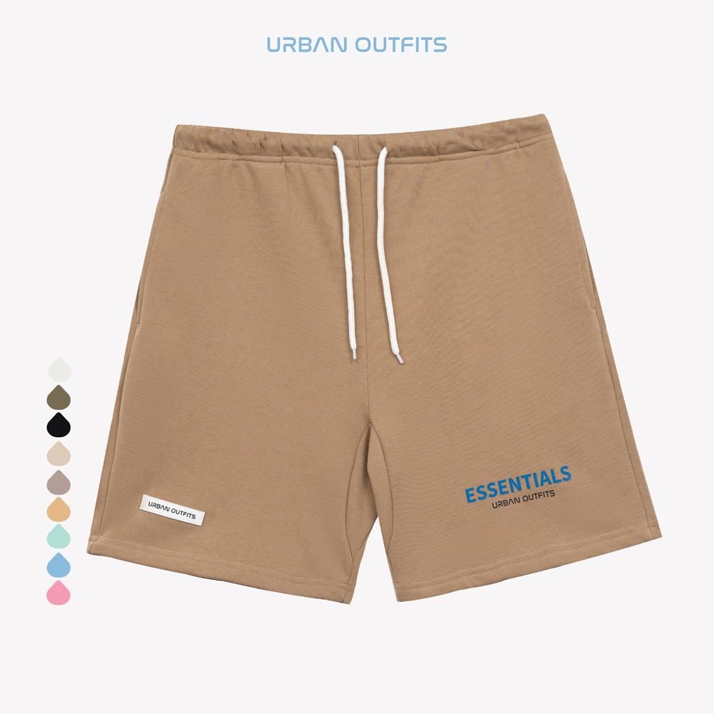 Quần Short Lưng Thun URBAN OUTFITS In ESSENTIALS QSR100 Ống Suông Chất Vải Nỉ Chân Cua FEAR OF GOD