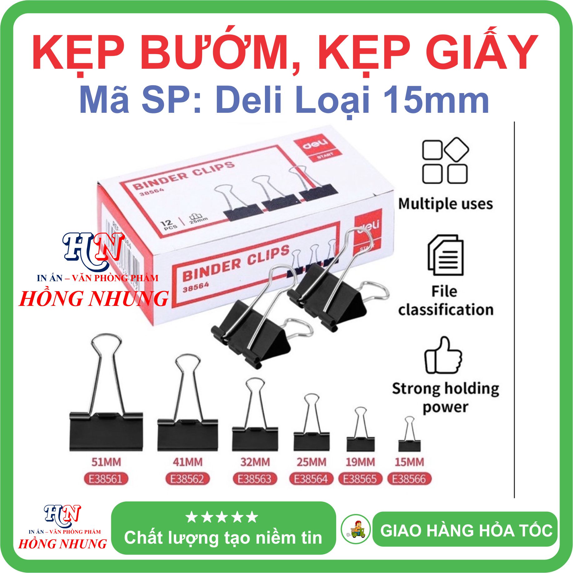 [ SÉT] COMBO 12 Hộp nhỏ kẹp bướm loại 15mm (1 Hộp 12 Cái) Giúp Bạn Sắp Xếp Giấy Tờ Hợp Lý, Gọn Gàng, Bền, Đẹp, Tiện Dụng