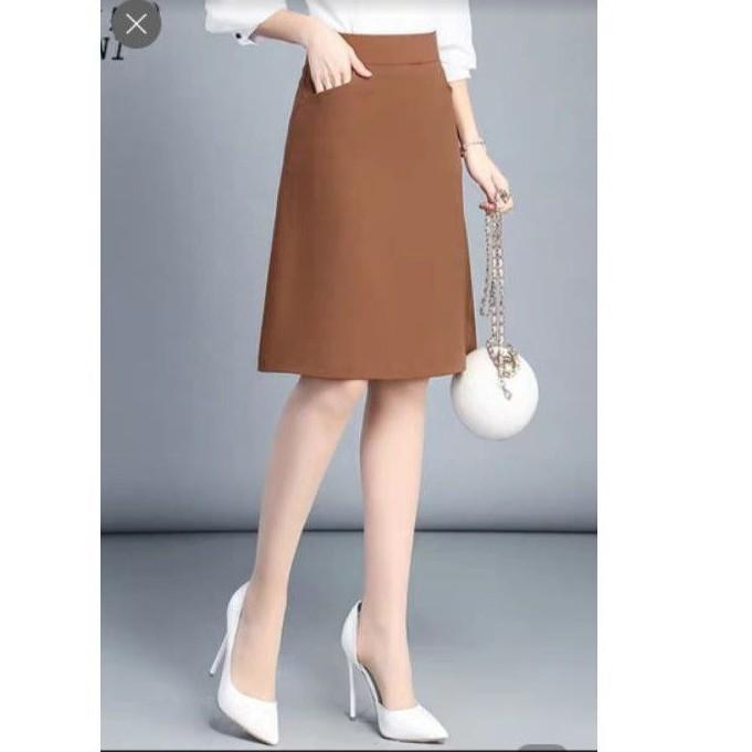 Chân váy chữ A có túi dài che gối C036
