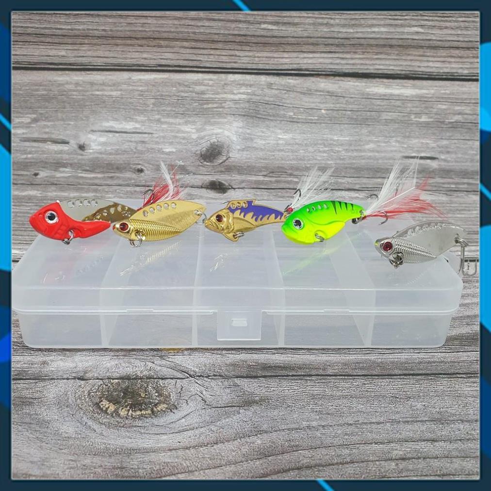 Bộ Combo Mồi Lure Cá Sắt Đa Dạng Kèm Hộp Đựng _BM_06