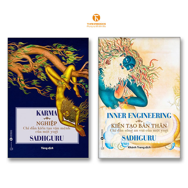 Combo 2 cuốn của tác giả Sadhguru - Nghiệp + Kiến tạo bản thân