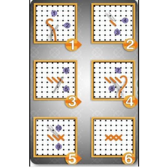 Tranh thêu chữ thập đồng hồ Chim công LV3484-75x50cm