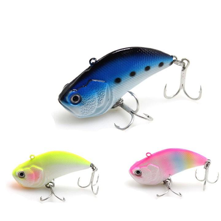 Mồi câu lure, mồi cá giả Vib 3D lưỡi BKK dài 6.9cm nặng 13.3g