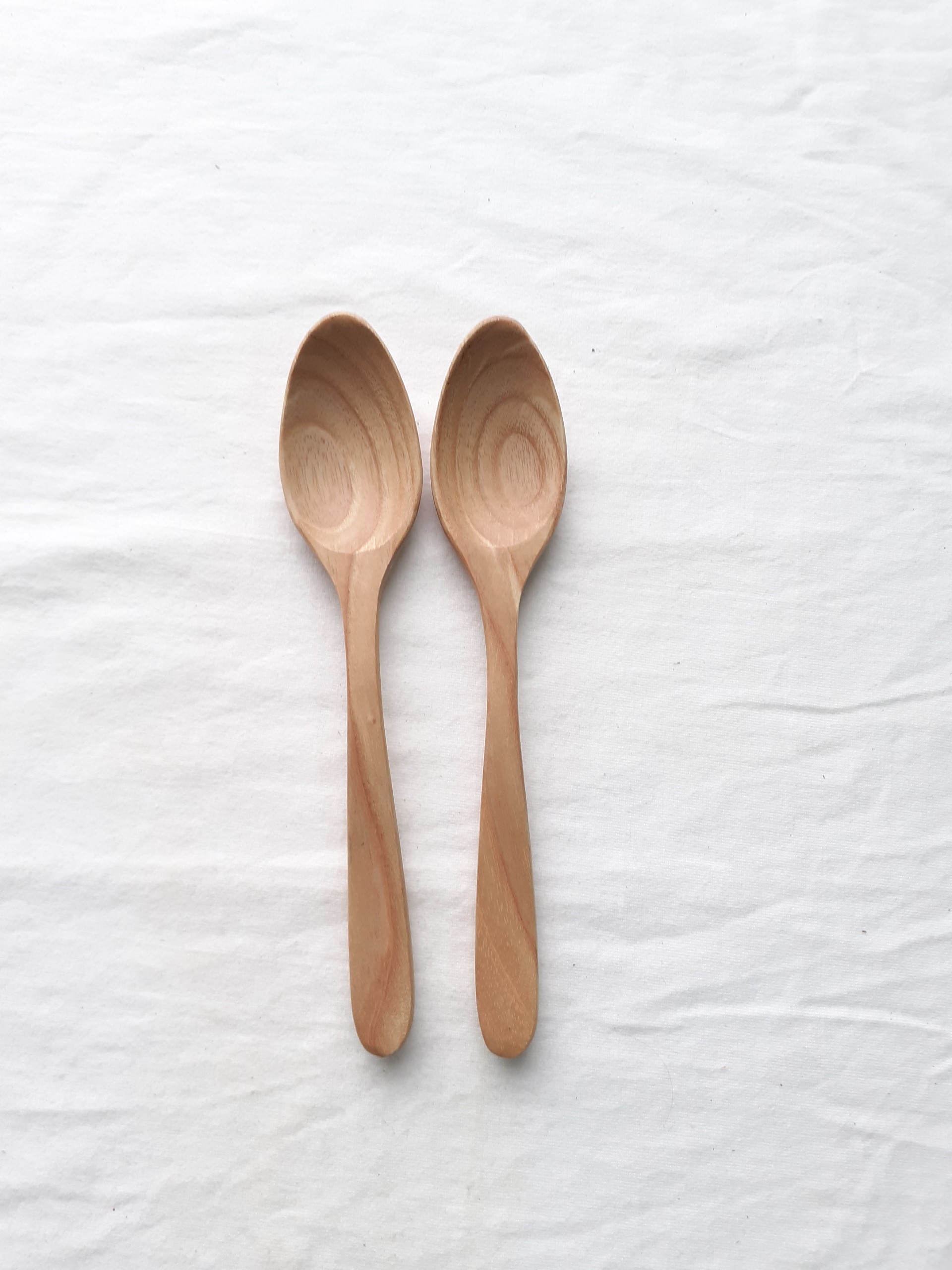 Bộ 6 thìa uống sinh tố, cafe GỖ TẦN BÌ cỡ vừa 14.5 cm x 2 cm