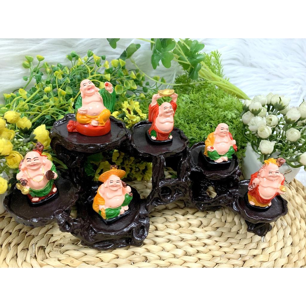 Đế để tượng kèm 6 tượng phật Bồ Tát Di Lạc Hoan Hỉ Tài Lộc