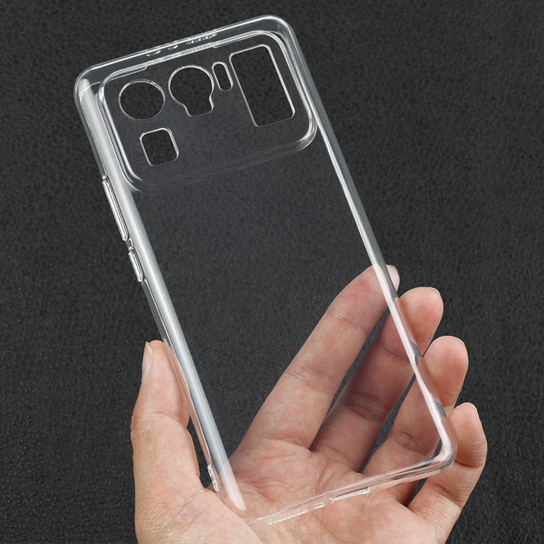 Ốp lưng silicon trong suốt dành cho Xiaomi Mi 11 Ultra dẻo cao cấp