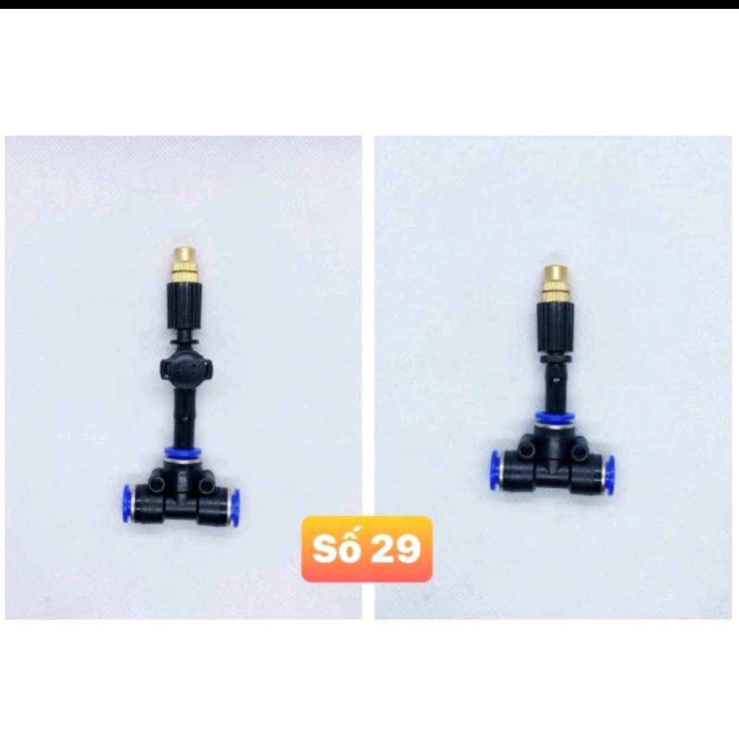 Cobom 10 Béc phun sương 1 hướng đồng nối T8