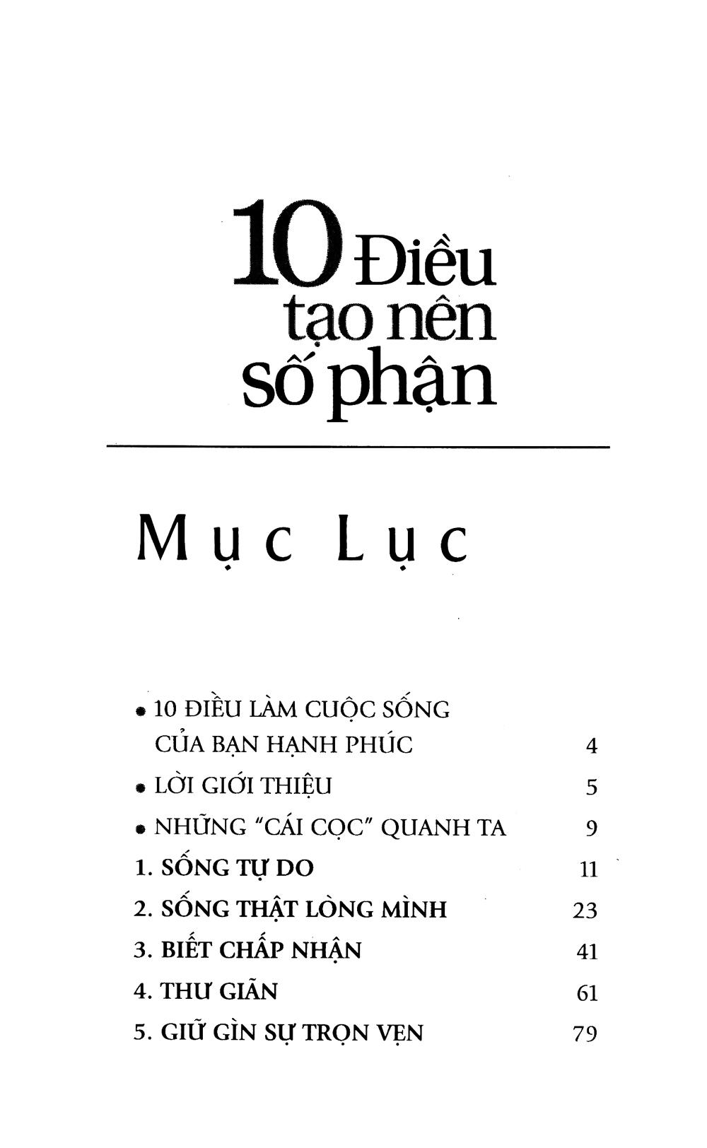10 Điều Tạo Nên Số Phận (Tái Bản 2019)