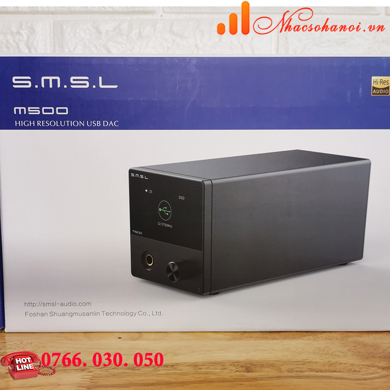 Bộ Giải Mã DAC SMSL M500, Hỗ Trợ 768Khz, Chơi Nhạc DSD512 - Hàng Chính Hãng