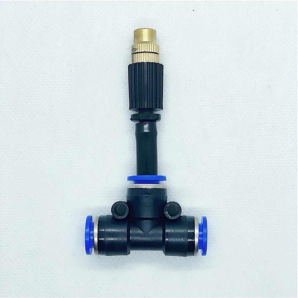 Bộ phun sương tự động 12 béc đồng bơm đơn Sinleader, USA tưới cây, tưới lan 12m2