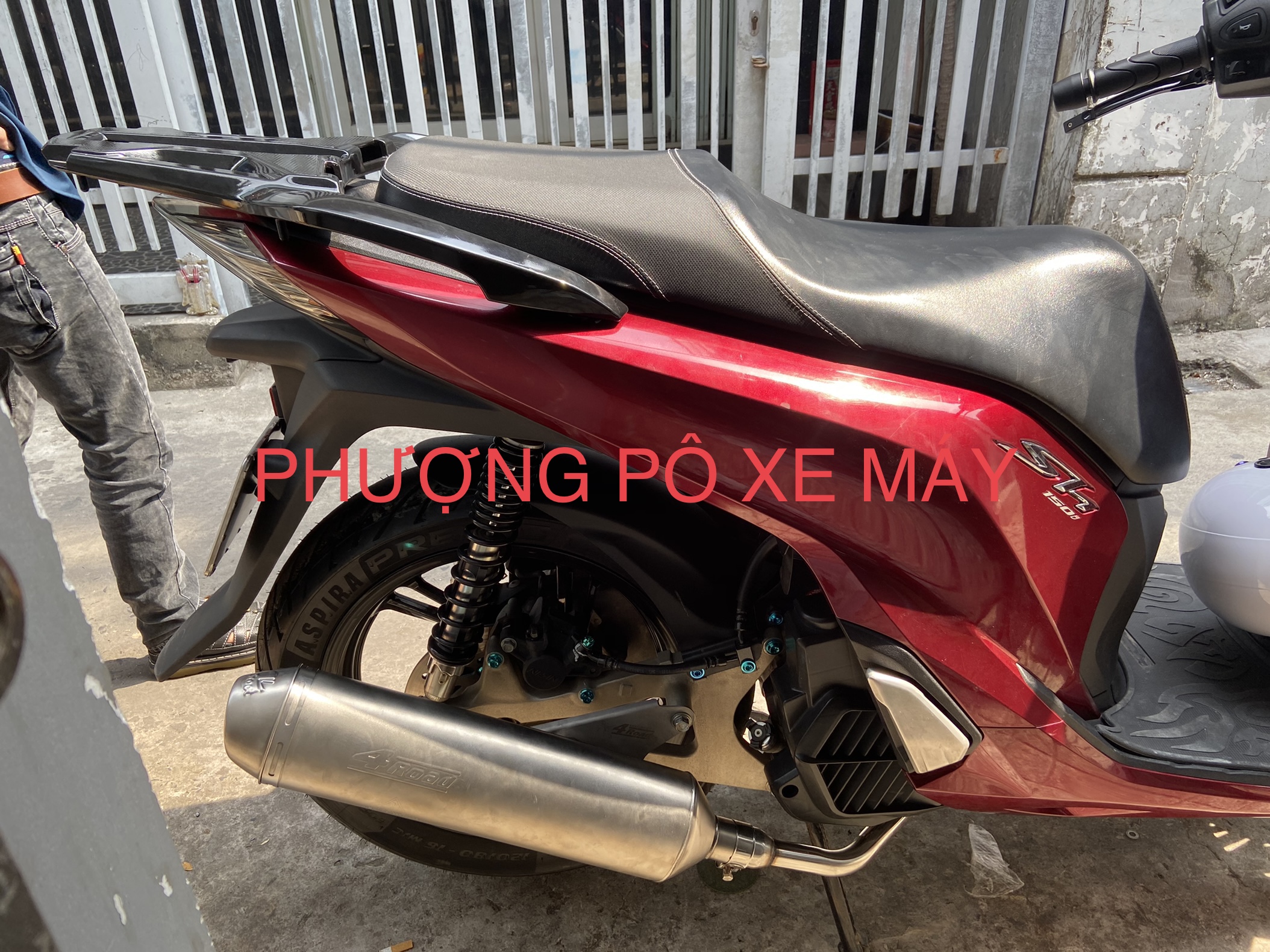 Cổ pô inox gắn lon 4R & DTmo dành cho SHVN 2019 quay đầu / AB 125-150