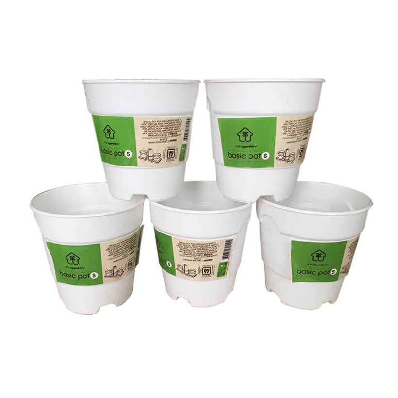 Chậu trồng cây trong nhà cao cấp Minigarden Basic Pot S nhập khẩu Châu Âu, Nhựa PP Chống UV, có khả năng tự hút nước và thoát nước giúp cây sống tốt mà không cần chăm sót